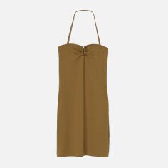 Акція на Сукня коротка жіноча H&M 0743737 38 Хакі від Rozetka