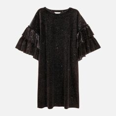 Акція на Сукня коротка жіноча H&M 0555189 S Чорна від Rozetka