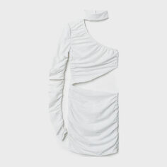 Акція на Сукня коротка жіноча H&M 0671077 XL Біла від Rozetka