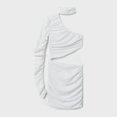 Акция на Сукня міні осіння жіноча H&M 0671077 XL Біла от Rozetka