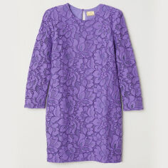 Акція на Сукня коротка осіння жіноча H&M 0657731_фіол. 36 Фіолетова (KZ2000001252000_KAY2000001252000_LD2000001252000) від Rozetka