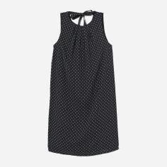 Акція на Сукня коротка літня жіноча H&M 0766440_бел.рис_01 34 Чорна від Rozetka