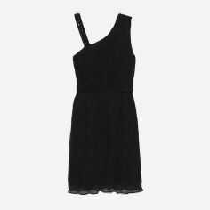 Акція на Сукня коротка літня жіноча H&M 0822725_на брит.камні 38 Чорна від Rozetka