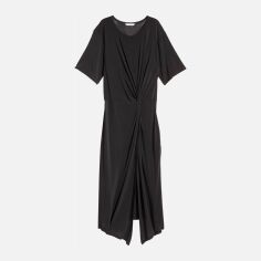 Акція на Сукня-футболка міді жіноча H&M 0591948 32 Чорна від Rozetka