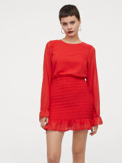 Акція на Сукня коротка жіноча H&M 9189052bar 38 Червона від Rozetka