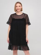 Акція на Сукня коротка літня жіноча H&M 0874153 XS Чорна від Rozetka