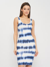 Акция на Сукня міді літня жіноча H&M 1112-801972 S Біла з синім от Rozetka