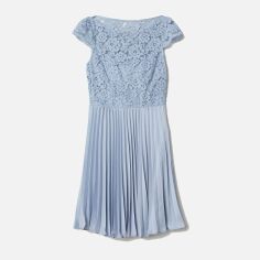 Акція на Сукня коротка літня жіноча H&M 0606814 36 Блакитна (KAY2000001313886_LD2000001313886) від Rozetka