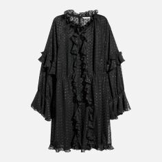 Акція на Плаття коротке осіннє жіноче H&M 0587189_горош. 36 Чорне (KAY2000001312506_LD2000001312506) від Rozetka