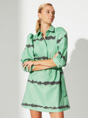 Акція на Сукня-сорочка коротка літня жіноча Trendyol TWOAW22EL1137 38 Green від Rozetka