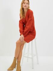 Акція на Сукня коротка жіноча Trendyol TWOAW22EL1778 36 Brick від Rozetka