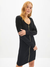 Акція на Сукня коротка осіння жіноча Trendyol TWOAW22EL1941 XS Black від Rozetka