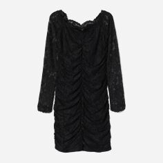 Акція на Сукня коротка осіння жіноча H&M 8134300abr 36 Чорна від Rozetka