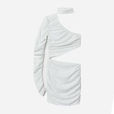 Акція на Сукня коротка літня жіноча H&M 6710778abr XL Молочна від Rozetka
