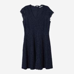 Акція на Сукня коротка осіння жіноча H&M 5236427abr S Темно-синя від Rozetka