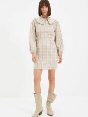 Акція на Сукня коротка жіноча Trendyol TWOAW22EL0376 34 Camel від Rozetka