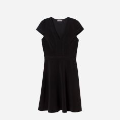 Акція на Сукня коротка осіння жіноча H&M 500724570-001 36 Чорна (СА2000001461730) від Rozetka