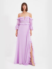 Акція на Сукня довга літня жіноча Trendyol TPRSS19FZ0278 38 Light Purple від Rozetka