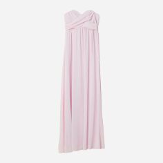 Акция на Сукня довга літня жіноча H&M 56608013 34 Світло-рожева от Rozetka
