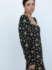 Акція на Сукня міні літня жіноча Zara 8431/344/330 XS Чорна від Rozetka