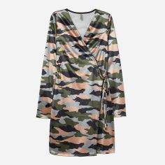 Акція на Сукня на запах коротка жіноча H&M 0633977 XS Хакі від Rozetka