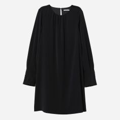 Акція на Сукня коротка осіння жіноча H&M 0663567 36 Чорна від Rozetka