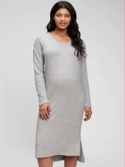 Акция на Сукня-футболка для вагітних міді осіння жіноча GAP 660223294 L Срібляста от Rozetka