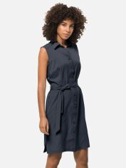 Акция на Сукня-сорочка міні літня жіноча Jack Wolfskin Sonora Dress 1503993-1010 XL Темно-синя от Rozetka
