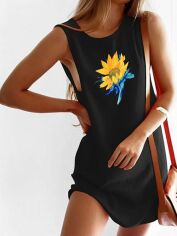 Акція на Сукня міні літня жіноча Love&Live Art sunflower LLP01946 L Чорна від Rozetka