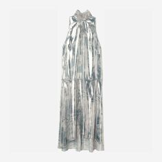 Акция на Сукня міні осіння жіноча H&M 0613530001 S (165/88А) Сіра з сріблястим от Rozetka