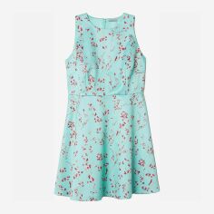 Акція на Сукня коротка літня жіноча H&M 0626894001 54 (175/128А) Світло-бірюзова/Квіти від Rozetka