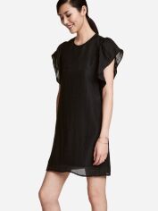 Акція на Плаття коротке літнє жіноче H&M 0462887_блиск_02 44 Чорне від Rozetka