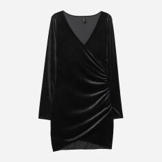 Акція на Сукня коротка літня жіноча H&M 0702938 32 Чорна від Rozetka