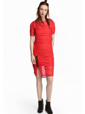 Акция на Сукня-футболка міні літня жіноча H&M 0550149 S Червона (GON5014950149995_KAY2000001314616) от Rozetka