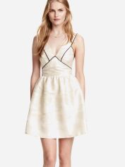 Акція на Плаття вечірнє коротке літнє жіноче H&M 0407972_02 34 Біле від Rozetka
