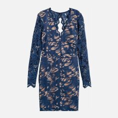 Акція на Сукня коротка жіноча H&M 0610602 36 Темно-синя від Rozetka