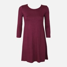 Акція на Сукня коротка осіння жіноча Stradivarius 7242272150_меланж S Бордова від Rozetka