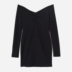 Акція на Плаття коротке осіннє жіноче H&M 0702043-02 M Чорне від Rozetka