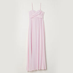 Акція на Сукня довга літня жіноча H&M 0608013_світ.рож.без.бретель 38 Світло-рожева від Rozetka