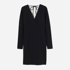 Акція на Сукня коротка жіноча H&M 0949217-01 XS Чорна від Rozetka