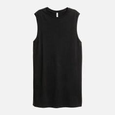 Акція на Сукня коротка жіноча H&M 0484924-03 S Темно-сіра від Rozetka