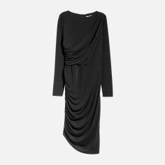 Акція на Сукня-футболка міді жіноча H&M 0523657-01 L Чорна від Rozetka