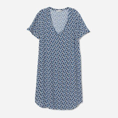 Акція на Сукня-футболка коротка літня жіноча H&M 0706654-01 38 Синя від Rozetka