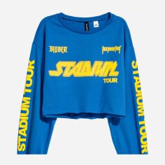 Акція на Світшот жіночий H&M 0537978_bieber_01 XS Синій (LD2000000677774_KAY2000000677774) від Rozetka