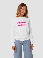 Акция на Світшот жіночий Love&Live Prosecco Princess-2 LLP00908 S Білий з принтом от Rozetka