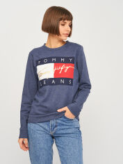Акція на Світшот жіночий Tommy Jeans 10767.2 S Синій з принтом від Rozetka