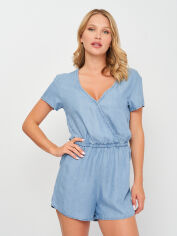 Акція на Комбінезон джинсовий жіночий H&M 9820852sm 34 Блакитний від Rozetka