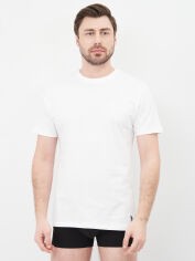 Акція на Футболка бавовняна довга чоловіча U.S. Polo Assn 80196 L White від Rozetka