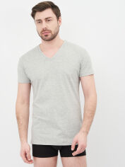 Акція на Футболка довга чоловіча U.S. Polo Assn 80194 L 2 шт Grey/Melange від Rozetka