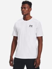 Акція на Футболка довга чоловіча Under Armour Sportstyle Left Chest Ss 1326799-100 2XL Біла від Rozetka